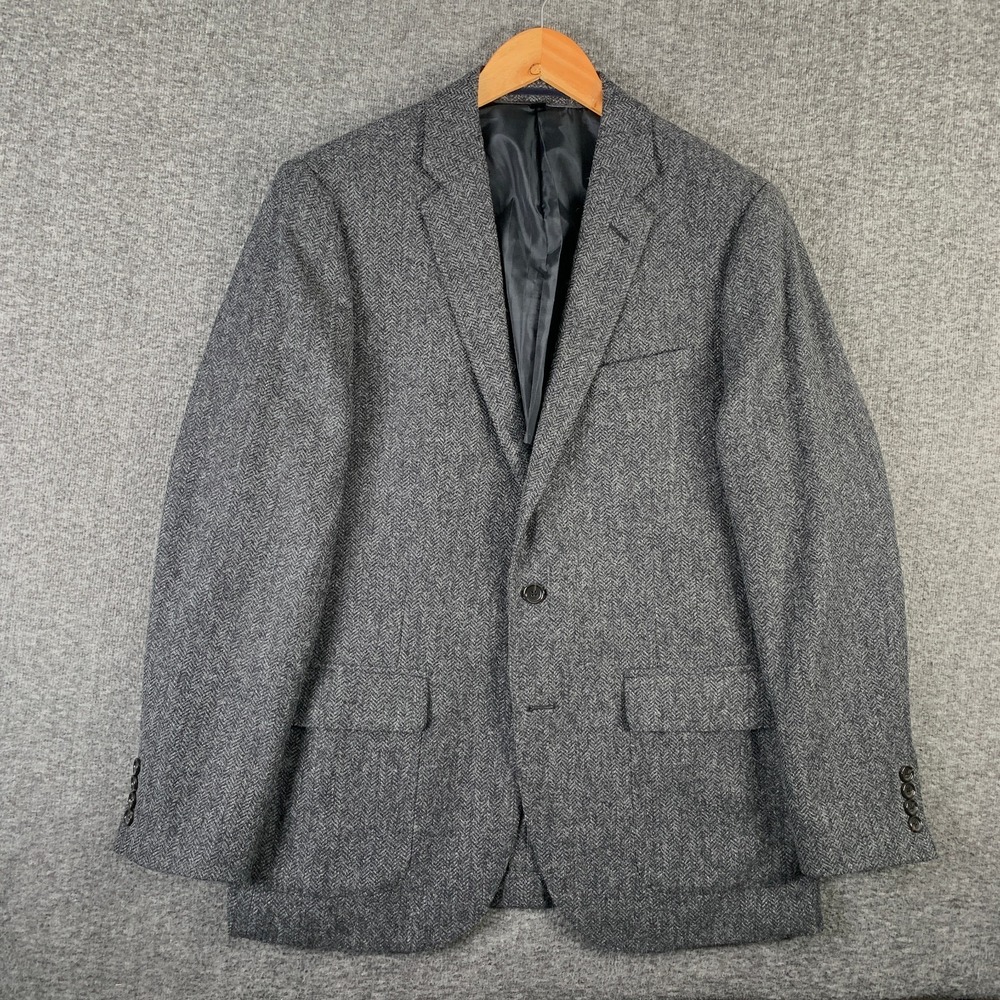 J Crew Ludlow Blazer Jacket Men 42R Moon Tweed Fabric Wool Sport Coat Suit